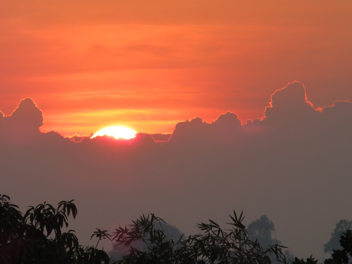 Birmanie de Mrauk u a Sittwe coucher soleil